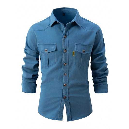 Marlon - Camisa casual y cómoda de tejido elástico para hombre