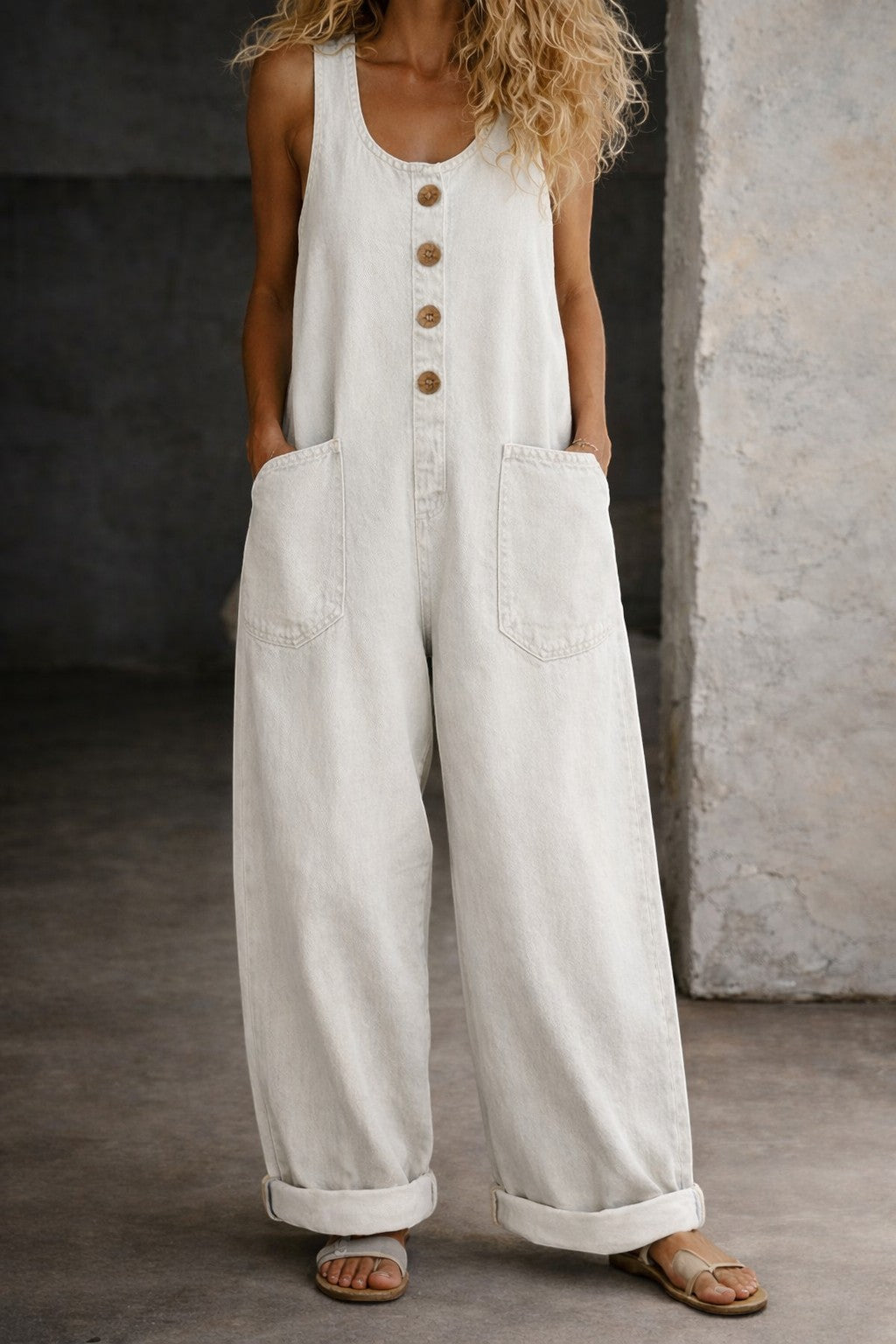 Salome | Mono Denim de Algodón con Lavado Vintage