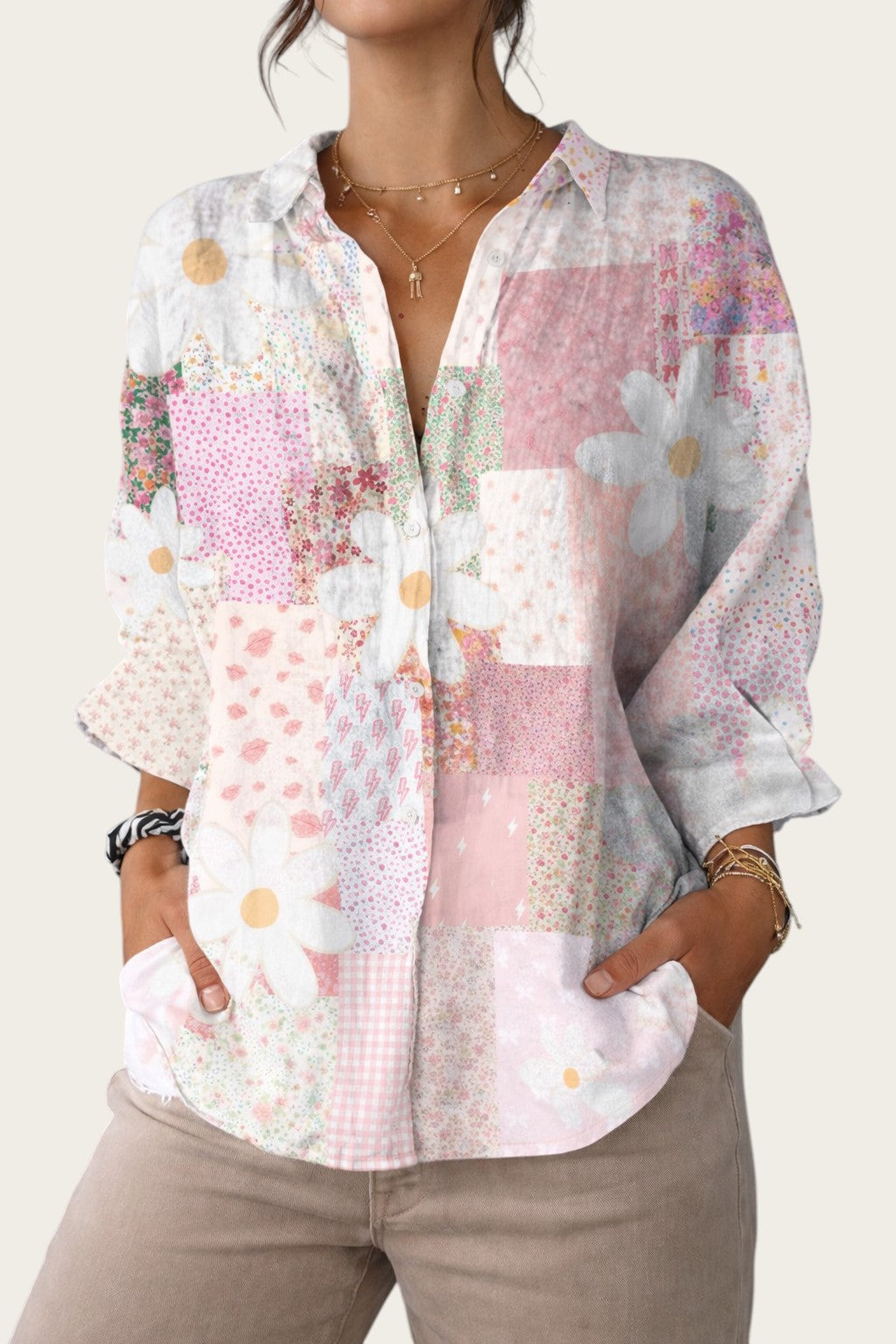 Fanny | Blusa de Margarita Patchwork