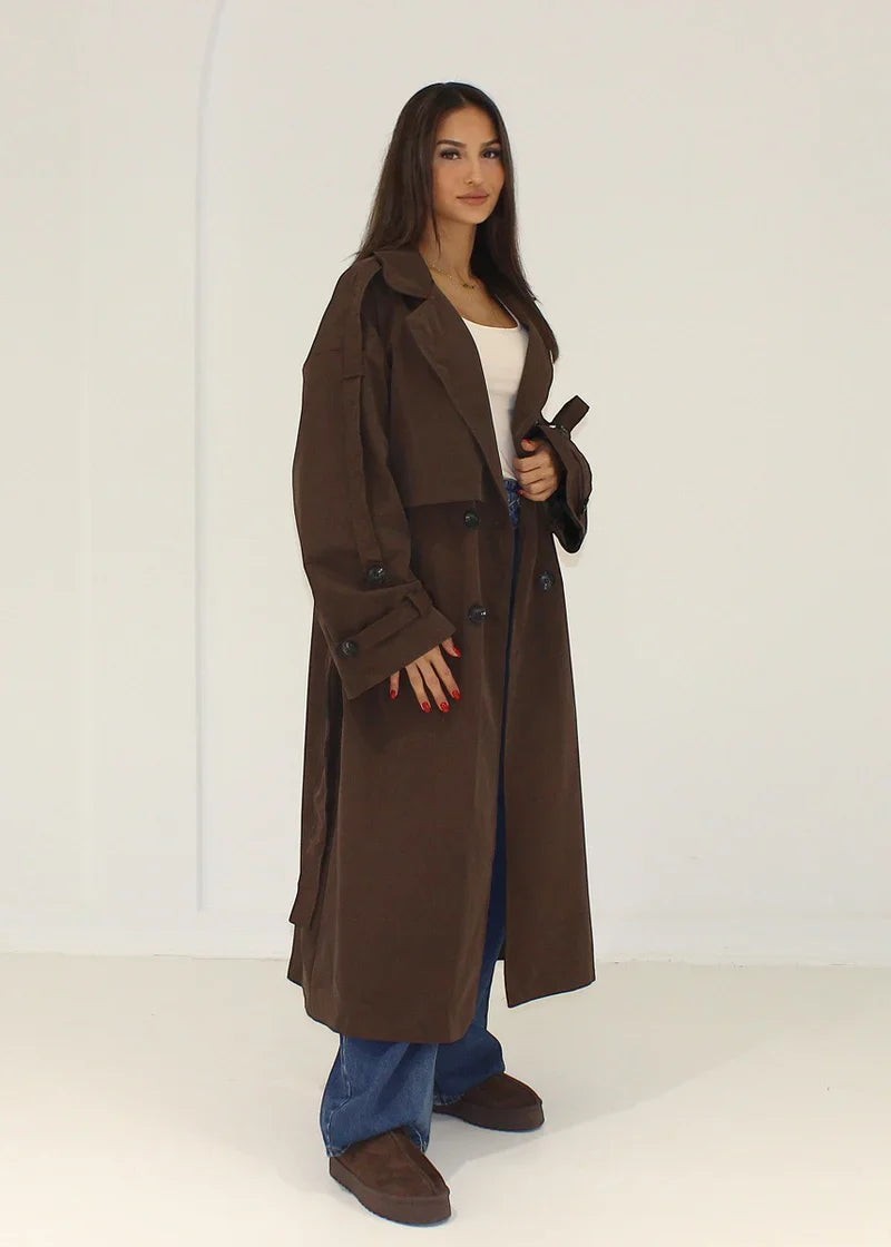 Emilia - Gabardina oversize