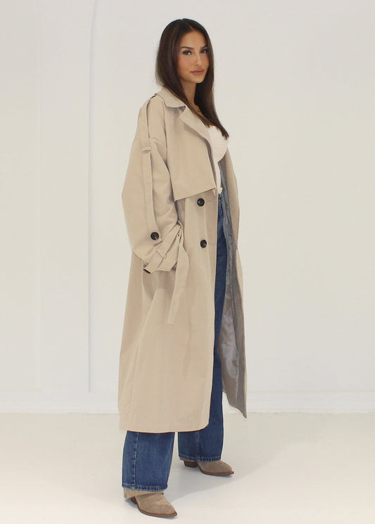 Emilia - Gabardina oversize
