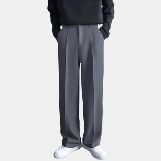 Emil – Pantalones anchos para hombre con pliegues