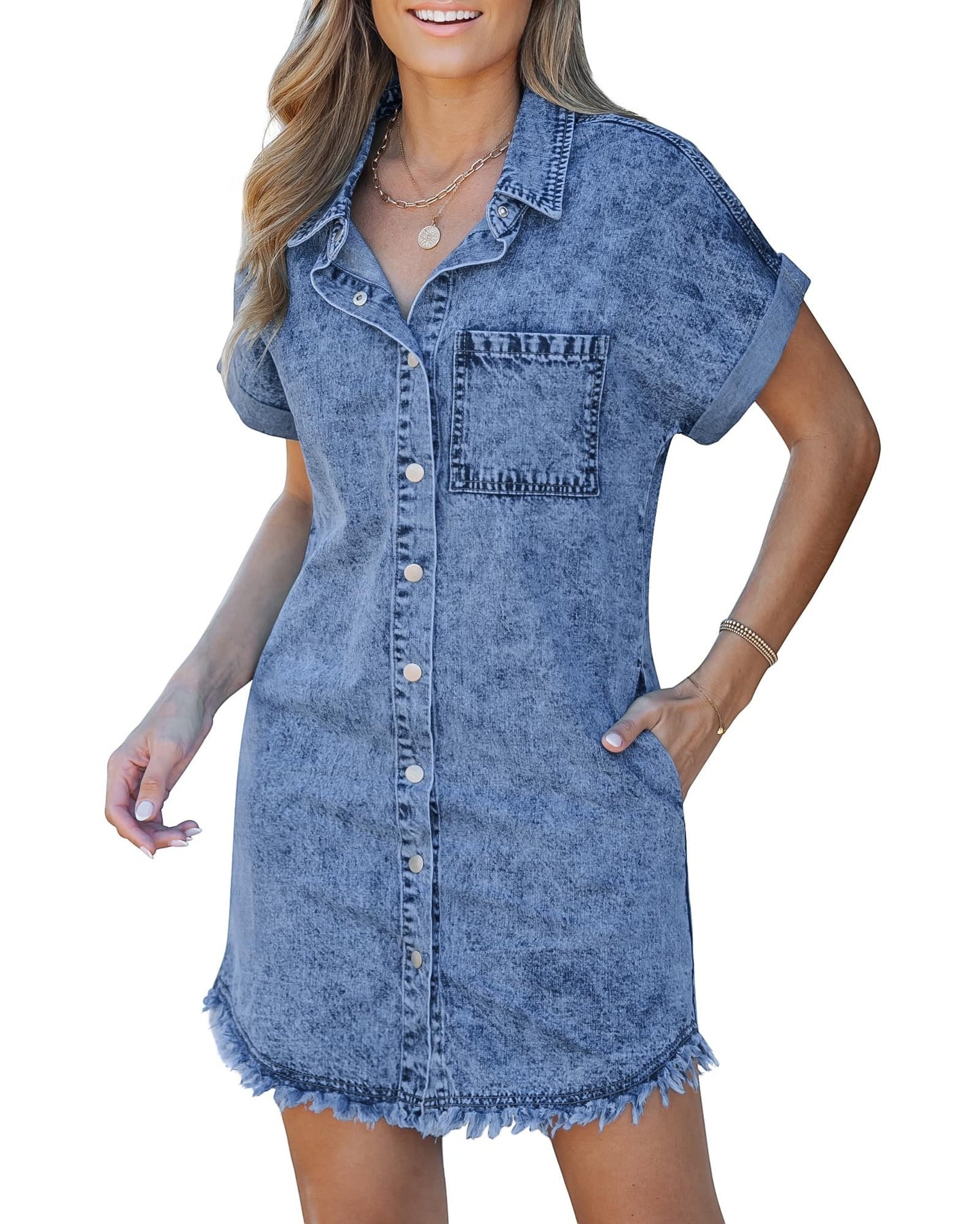 Kelia | Vestido Camisero Vaquero