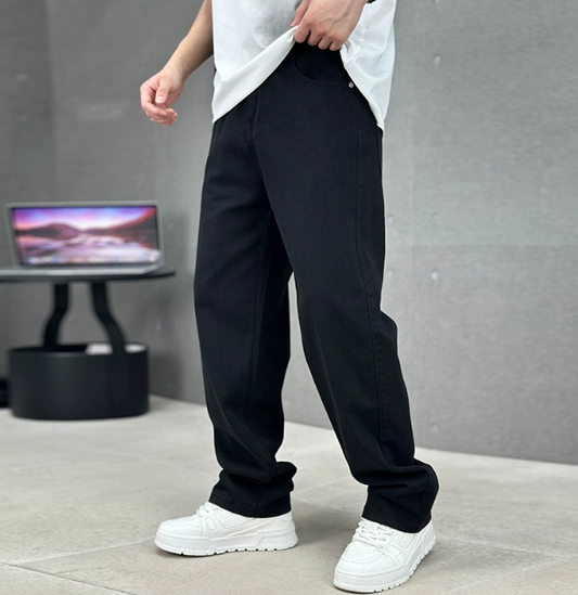 Lysander - Hombre Elegante Jeans de Pierna Recta