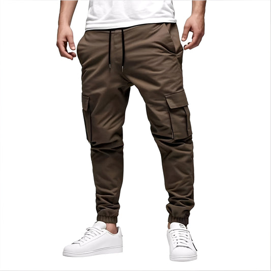 Tevin - Pantalones cargo elásticos casuales y ajustados para hombre