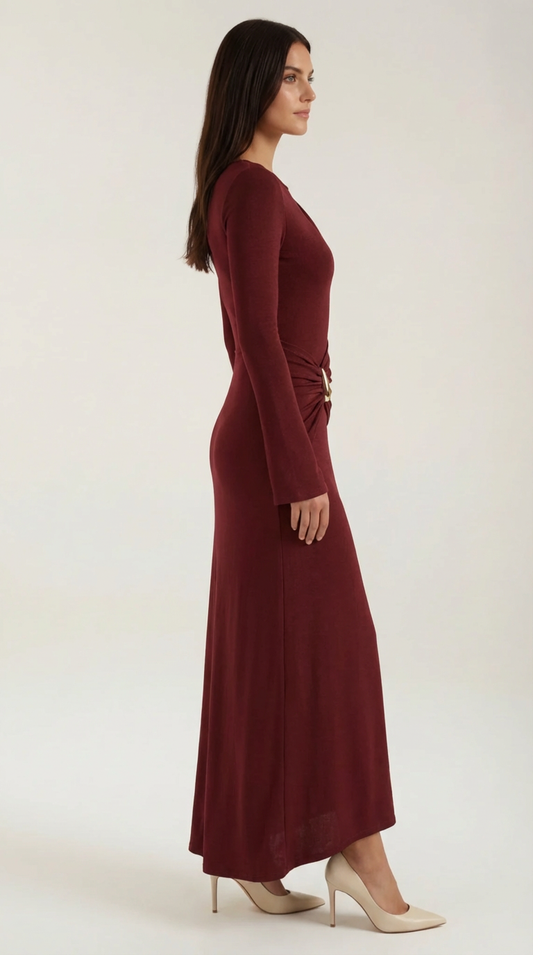 Vestido Renée Maxi Burdeos