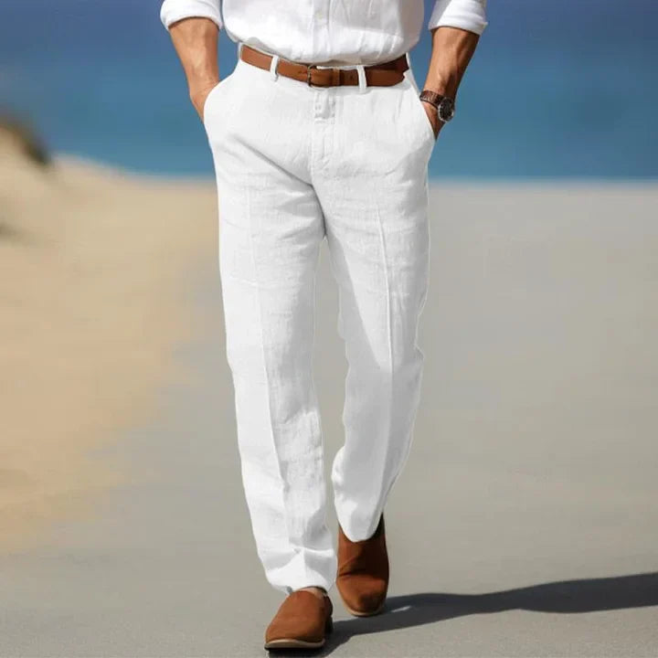 Santi - Pantalones de Lino Ligeros para Días Cálidos