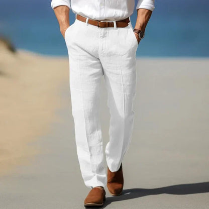 Santi - Pantalones de Lino Ligeros para Días Cálidos
