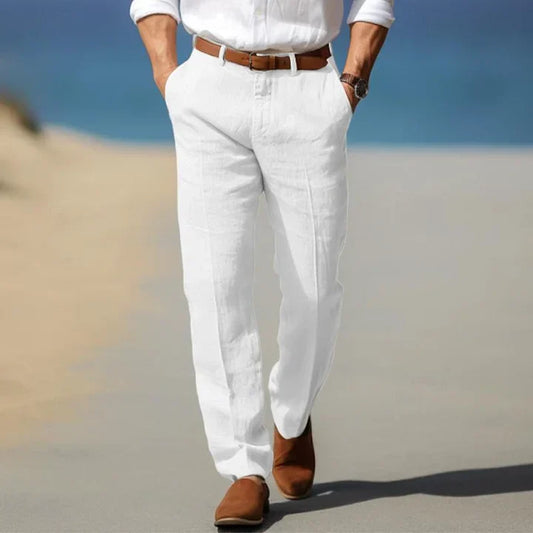 Santi - Pantalones de Lino Ligeros para Días Cálidos