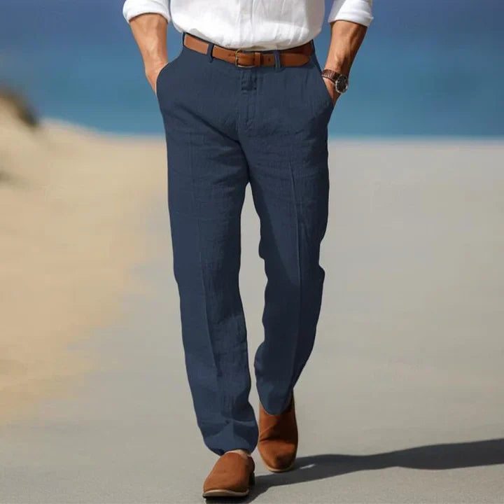 Santi - Pantalones de Lino Ligeros para Días Cálidos