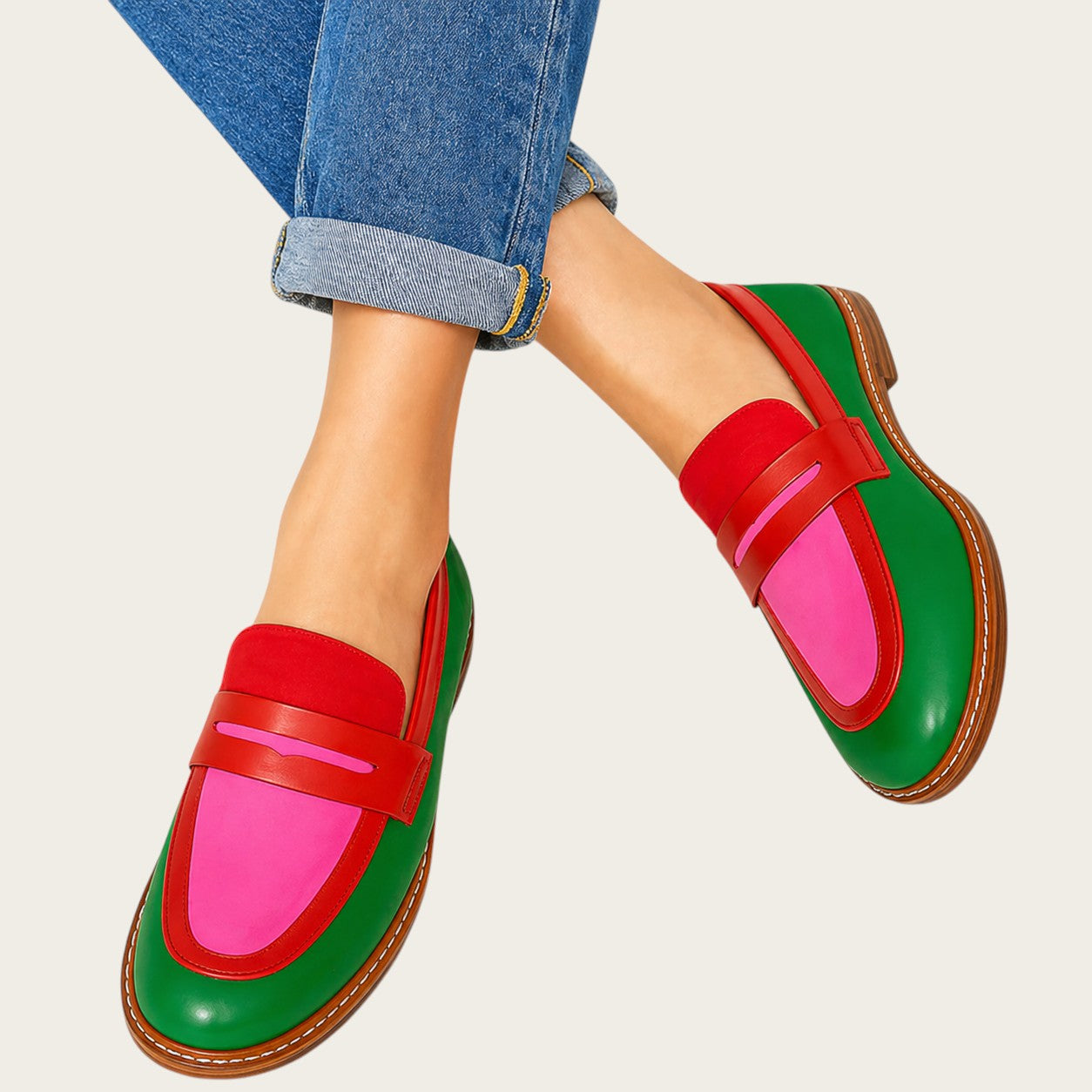 Mocasines Nyla™ Casual en Contraste