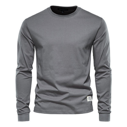 Wynne - Camiseta de manga larga cómoda y casual para hombre