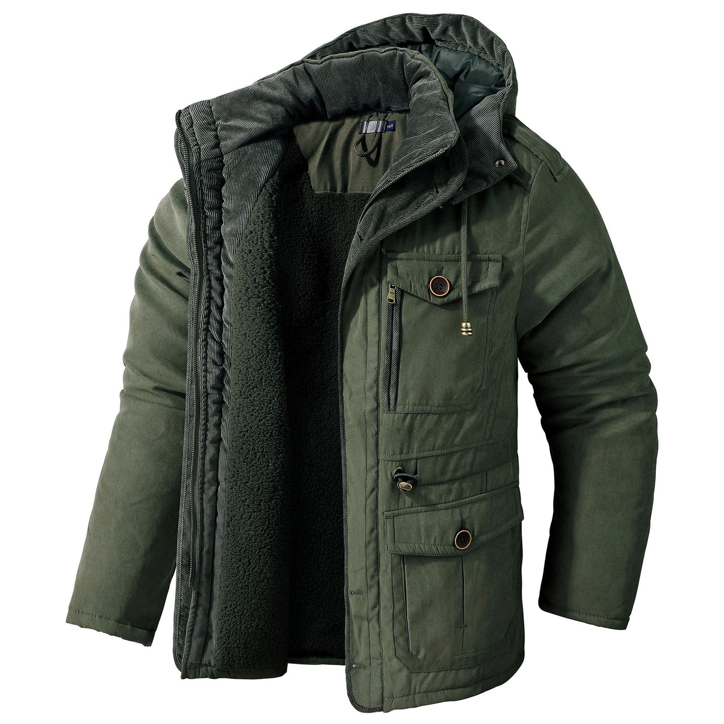 Daren - Chaqueta cálida con capucha para hombres