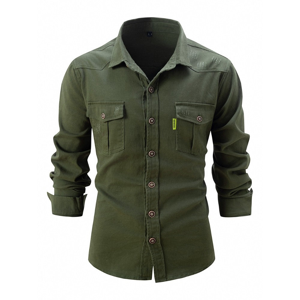 Marlon - Camisa casual y cómoda de tejido elástico para hombre