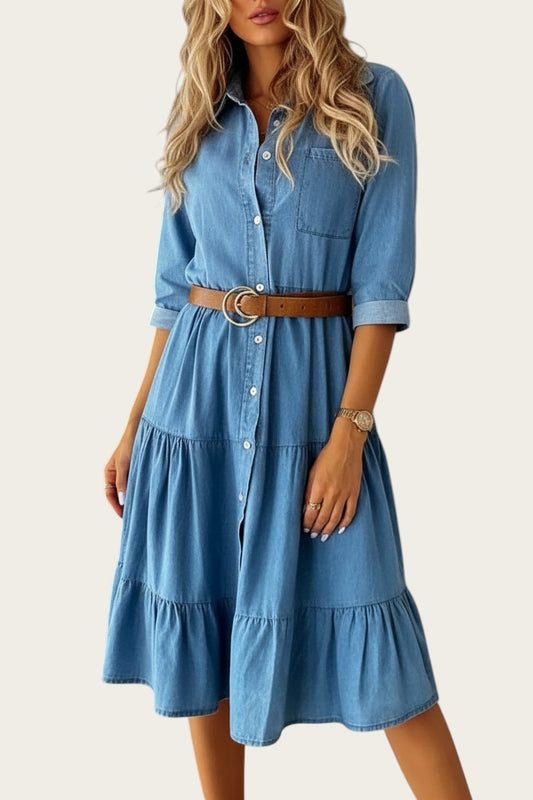 Bárbara | Vestido Vaquero Casual y Elegante