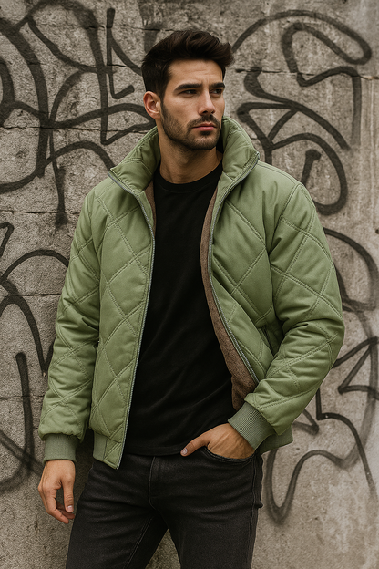 SILVORO | CHAQUETA ACOLCHADA DE INVIERNO PARA HOMBRE