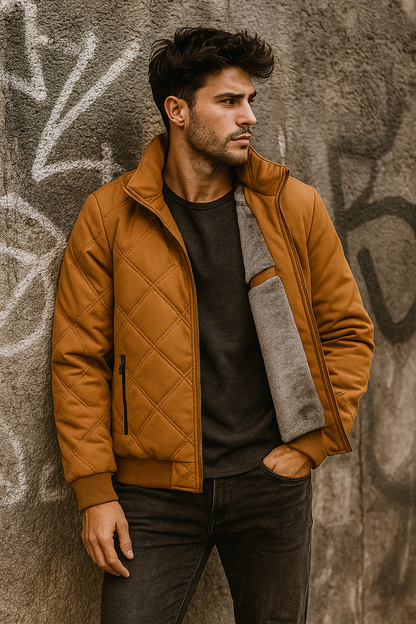 SILVORO | CHAQUETA ACOLCHADA DE INVIERNO PARA HOMBRE