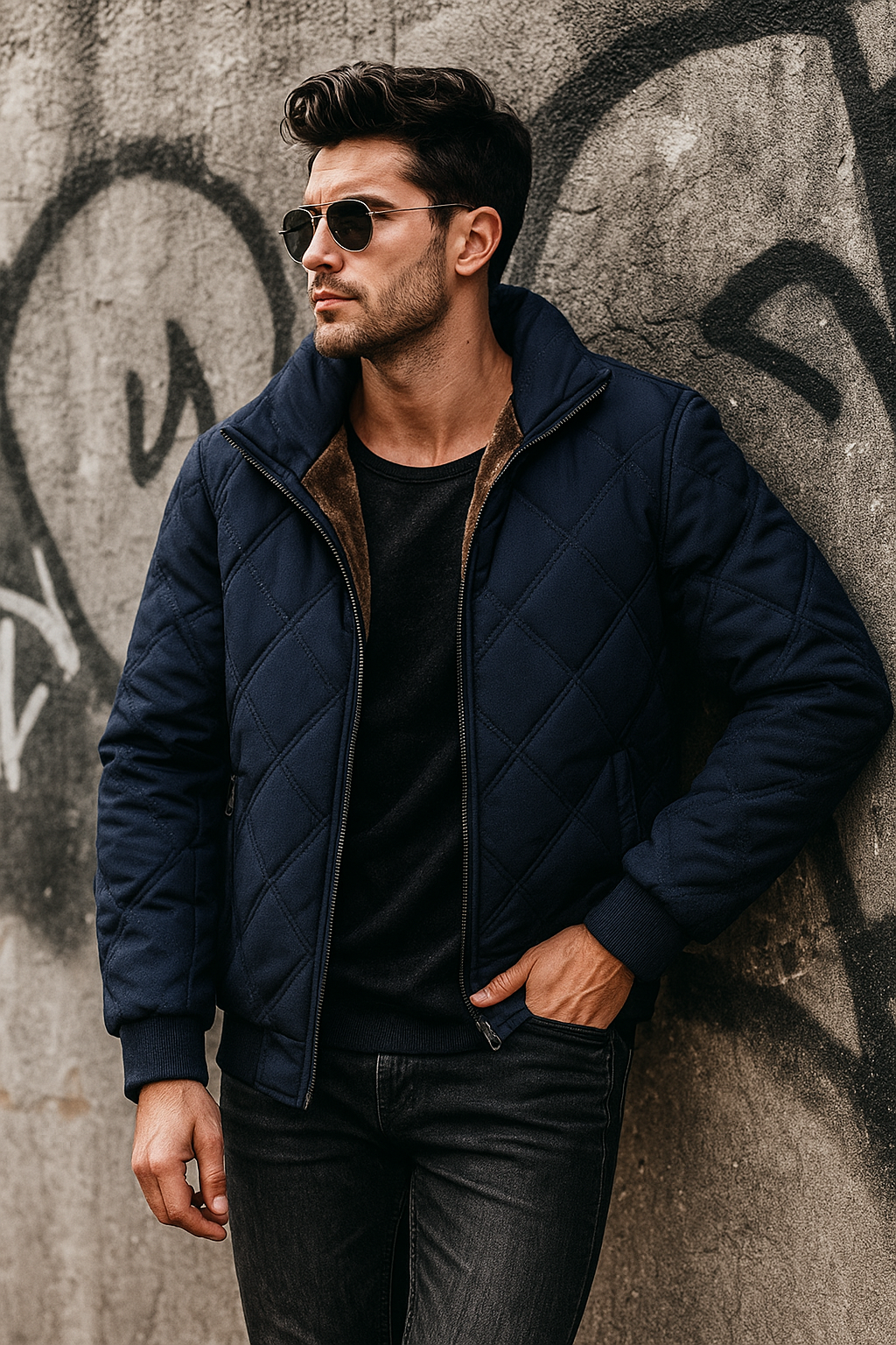 SILVORO | CHAQUETA ACOLCHADA DE INVIERNO PARA HOMBRE