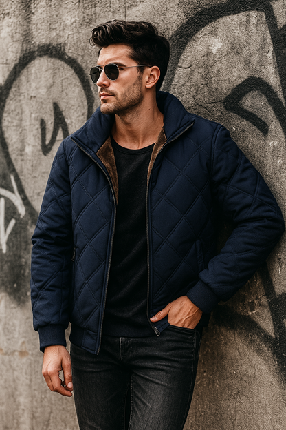 SILVORO | CHAQUETA ACOLCHADA DE INVIERNO PARA HOMBRE
