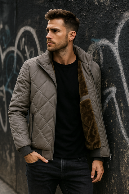 SILVORO | CHAQUETA ACOLCHADA DE INVIERNO PARA HOMBRE