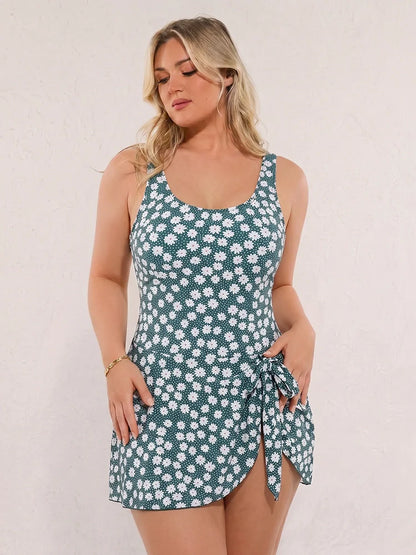 Bañador Vestido Moldeador de Una Pieza