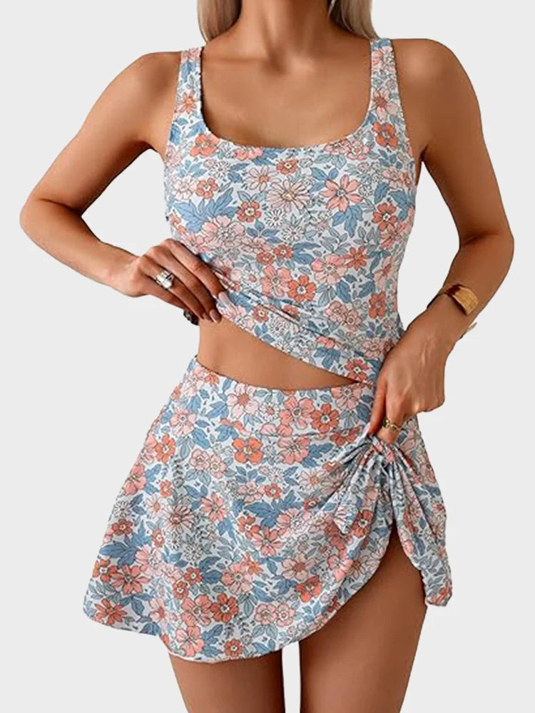 Bañador Vestido Moldeador de Una Pieza