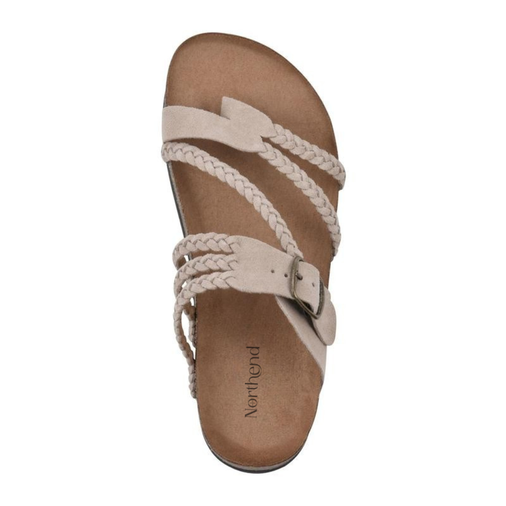 Sandalias Trenzadas En Corcho Natural