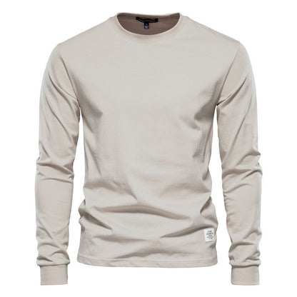 Wynne - Camiseta de manga larga cómoda y casual para hombre
