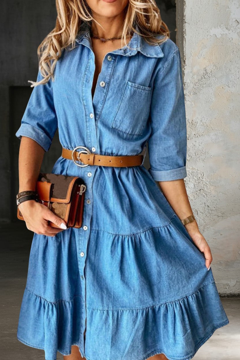 Bárbara | Vestido Vaquero Casual y Elegante