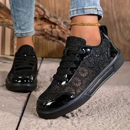 Dentelle | Zapatillas De Encaje Floral