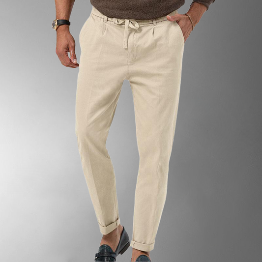 Jacob - Pantalones de lino para hombre, comodidad y estilo