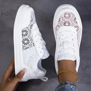 Dentelle | Zapatillas De Encaje Floral