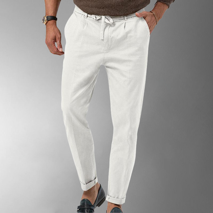 Jacob - Pantalones de lino para hombre, comodidad y estilo