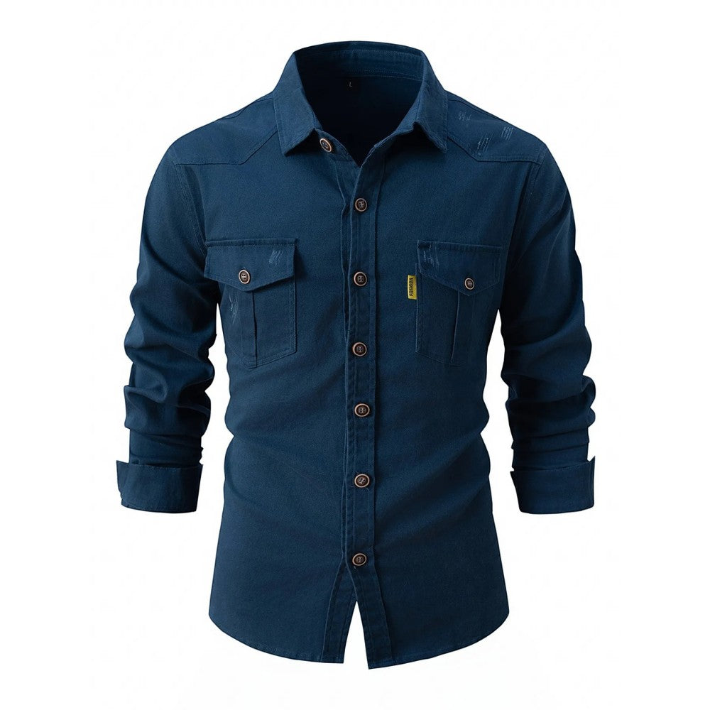 Marlon - Camisa casual y cómoda de tejido elástico para hombre