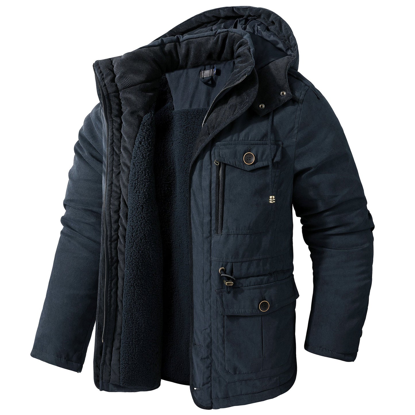 Daren - Chaqueta cálida con capucha para hombres
