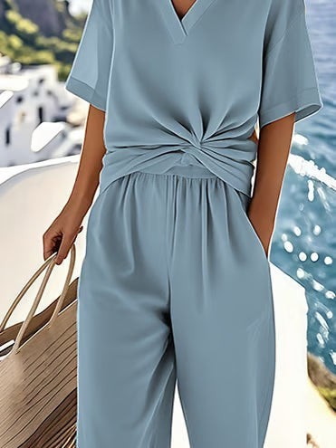 Luisa - Conjunto de Lino Elegante