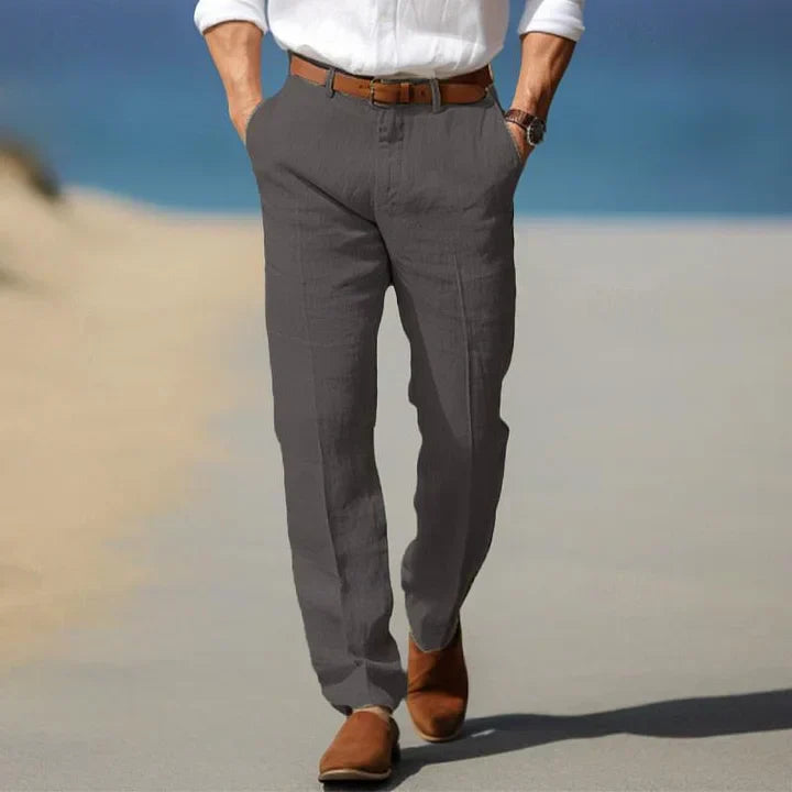 Santi - Pantalones de Lino Ligeros para Días Cálidos