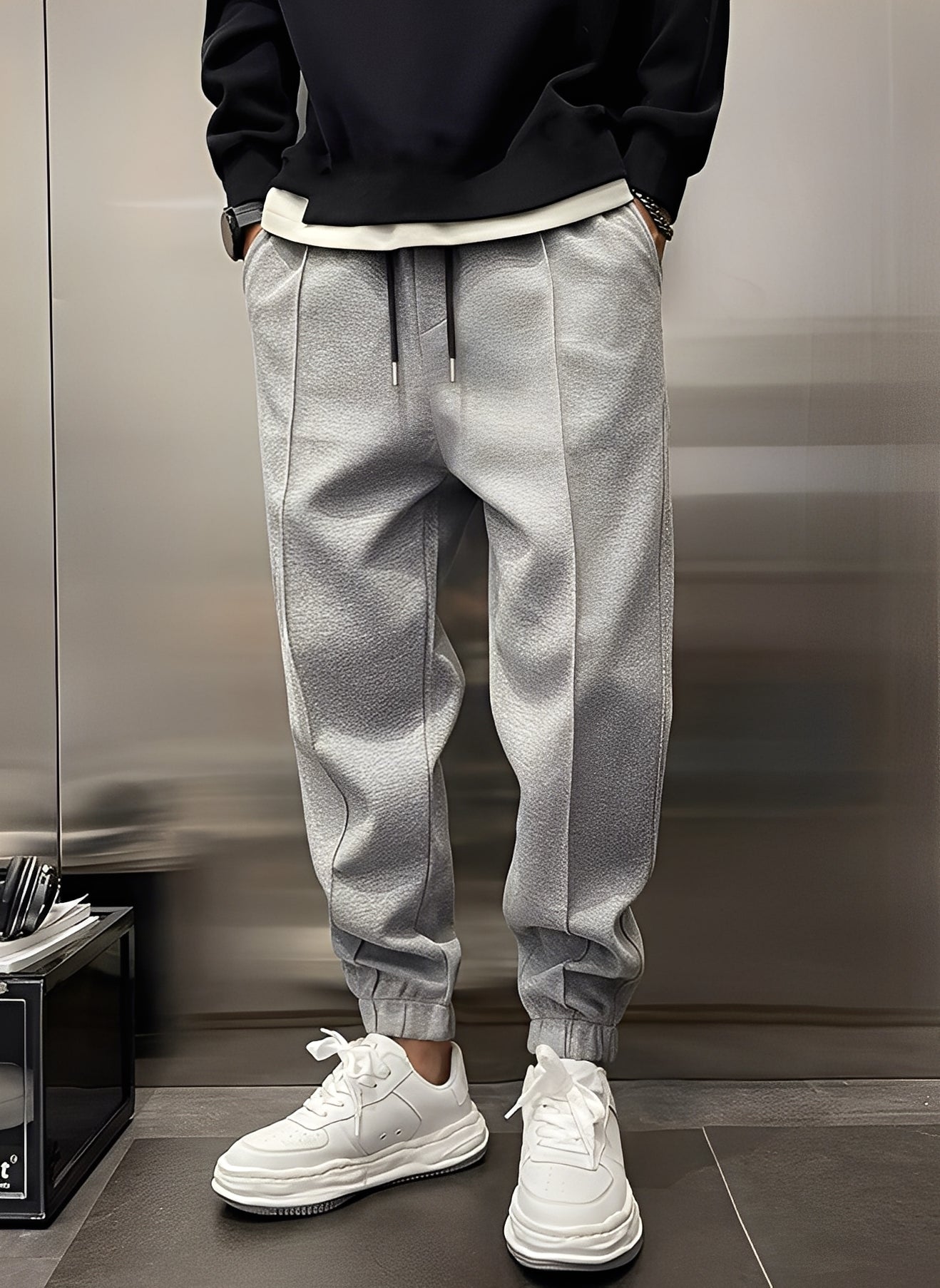Wallace - Pantalones deportivos casuales y cómodos para hombre