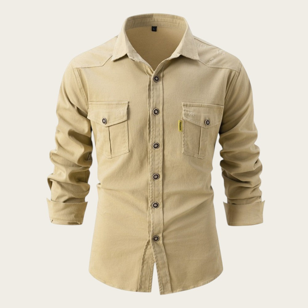 Marlon - Camisa casual y cómoda de tejido elástico para hombre