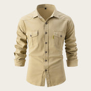 Marlon - Camisa casual y cómoda de tejido elástico para hombre