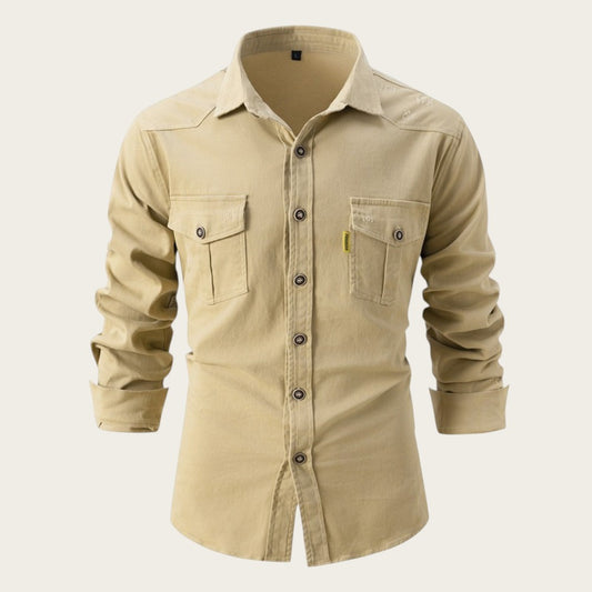 Marlon - Camisa casual y cómoda de tejido elástico para hombre