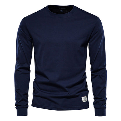 Wynne - Camiseta de manga larga cómoda y casual para hombre