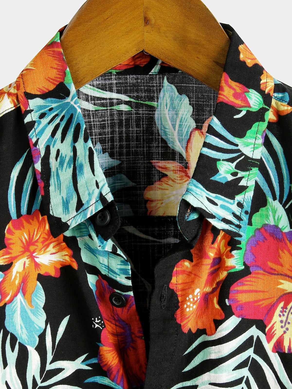 Camisa Tropical Hawaiana de Algodón y Estampado Floral