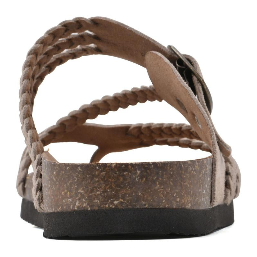 Sandalias Trenzadas En Corcho Natural