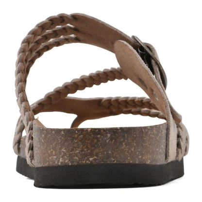 Sandalias Trenzadas En Corcho Natural