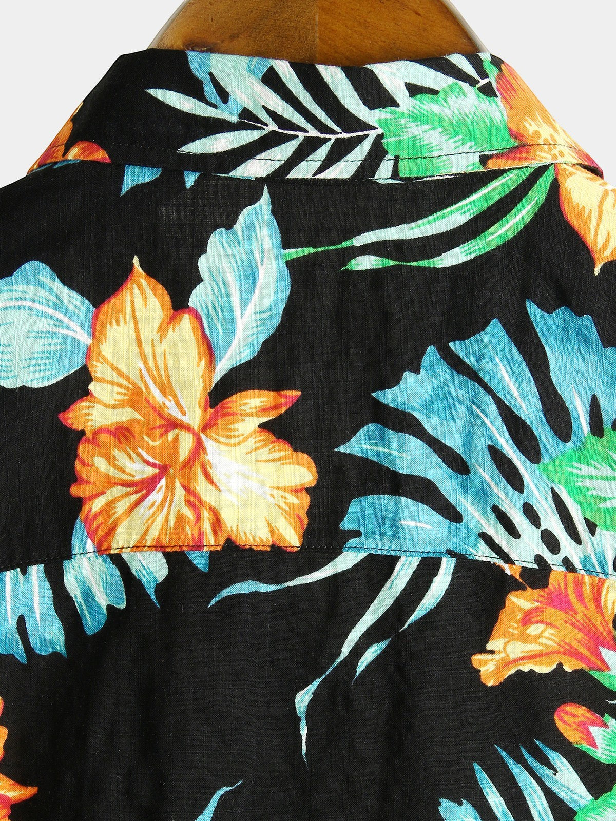 Camisa Tropical Hawaiana de Algodón y Estampado Floral