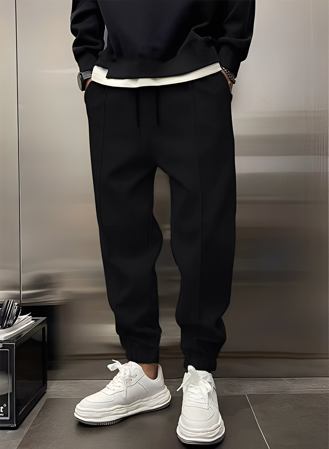 Wallace - Pantalones deportivos casuales y cómodos para hombre
