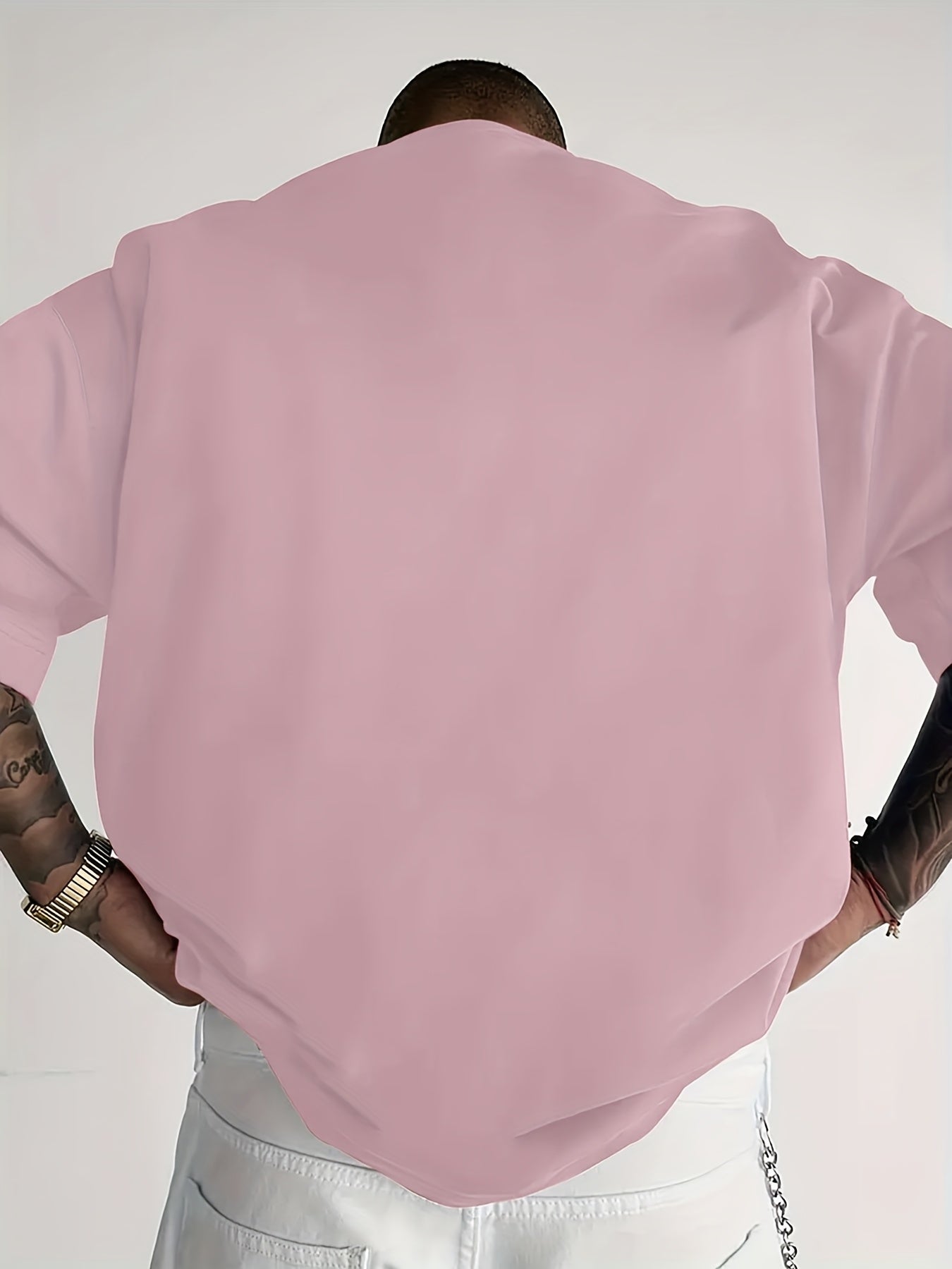 Dario -  Camiseta de hombre, estampado con la letra "Boston", fresca y cómoda.