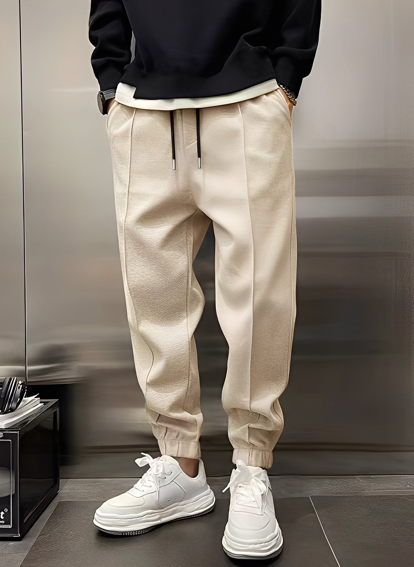 Wallace - Pantalones deportivos casuales y cómodos para hombre
