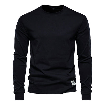 Wynne - Camiseta de manga larga cómoda y casual para hombre